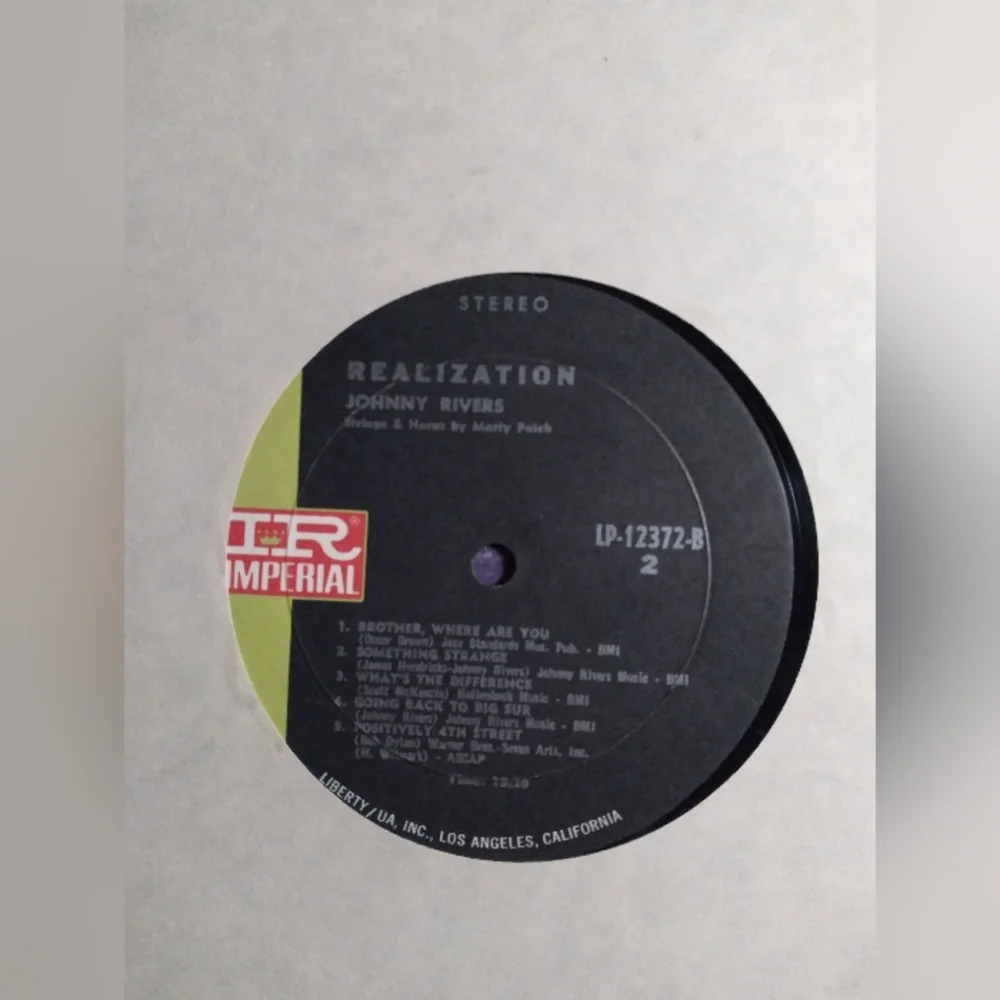 Johnny Rivers Album " Realization" - Picture 5 of 6